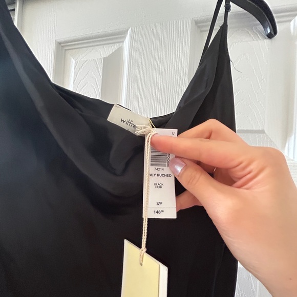 Aritzia Wilfred ruched slip dress - Picture 6 of 6